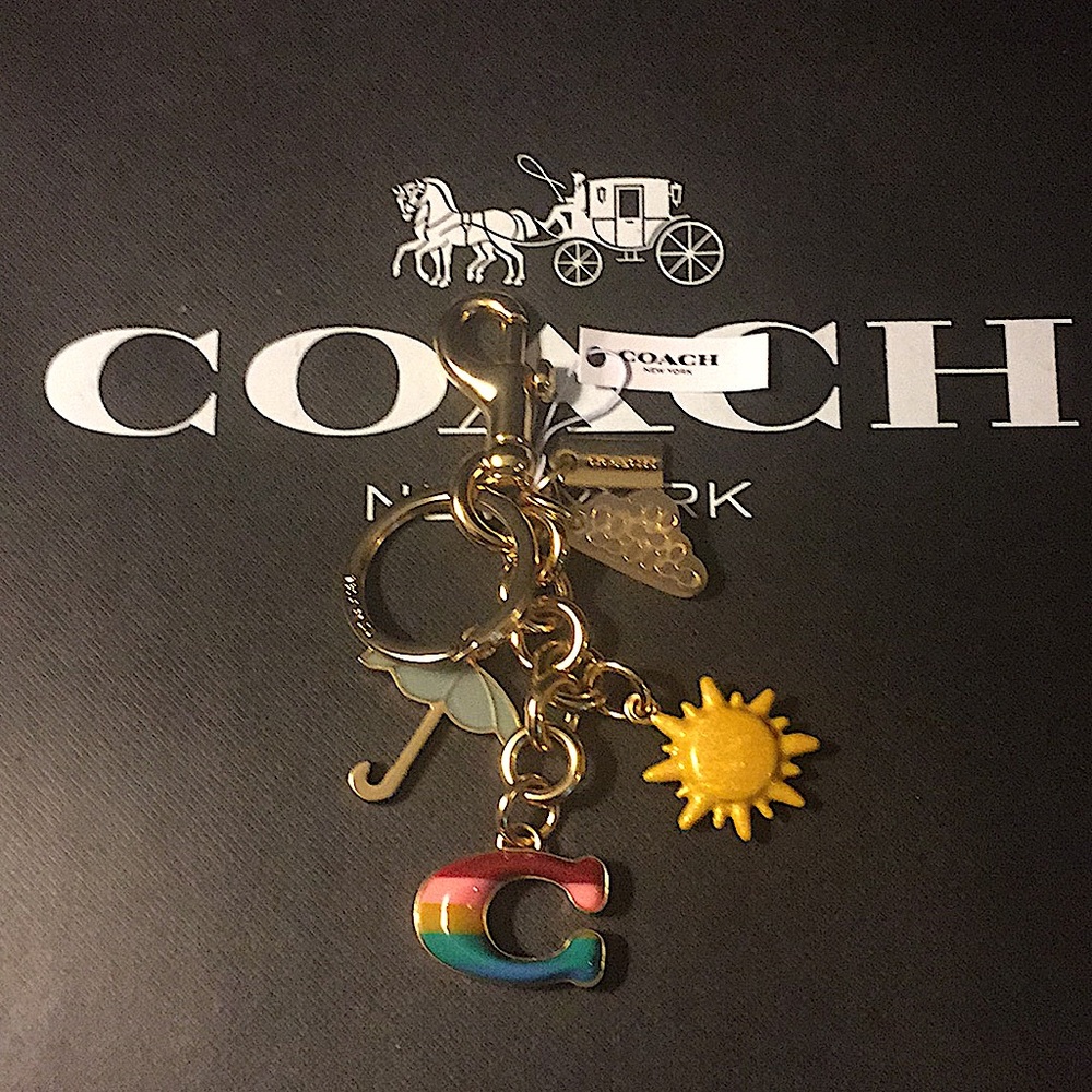 COACH - RAINBOW MIXED CHARMS BAG CHARM / KEYCHAIN - Picture 1 of 11